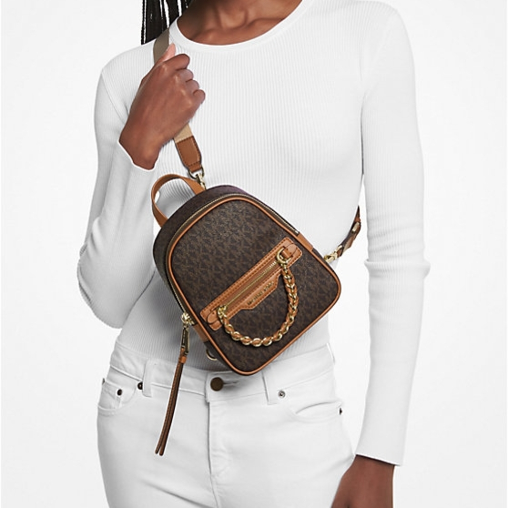 Brown Designer Women's Backpack